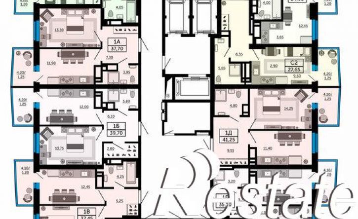 3-комн квартира в новом доме улица Текучёва, 159А,  д. 159А