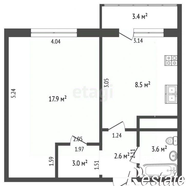 1-комн квартира Суздальский переулок, 21,  д. 21