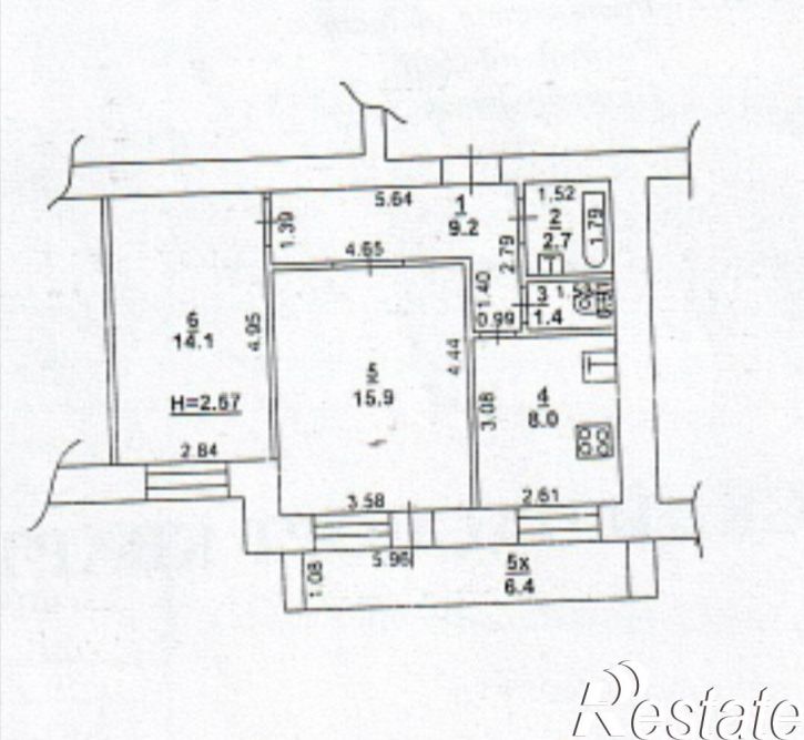 2-комн квартира проспект Горшкова, 6В