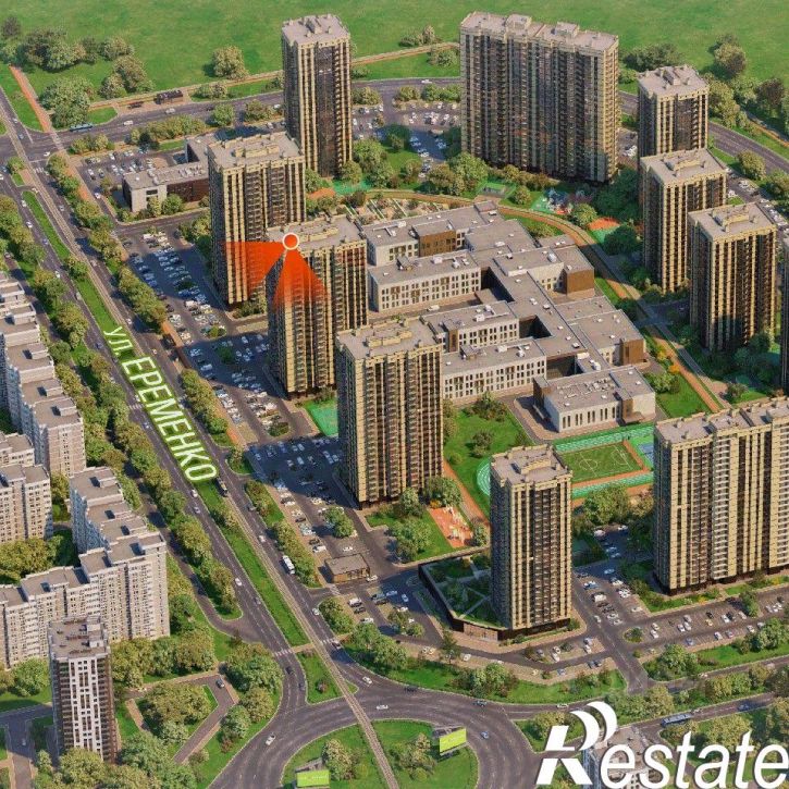 2-комн квартира в новом доме улица Ерёменко, 113,  д. 113