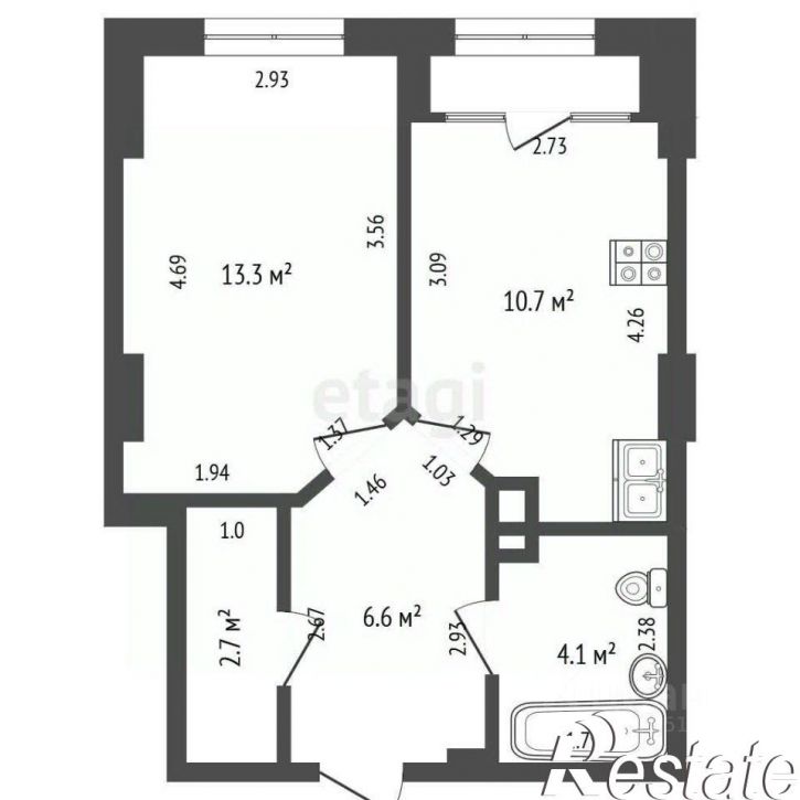 1-комн квартира 23-я линия, 54 с4,  д. 54 с4