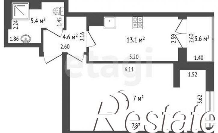 1-комн квартира улица Варфоломеева, 222А,  д. 222А