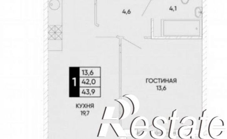 1-комн квартира улица Бориса Слюсаря, 23 с2,  д. 23 с2
