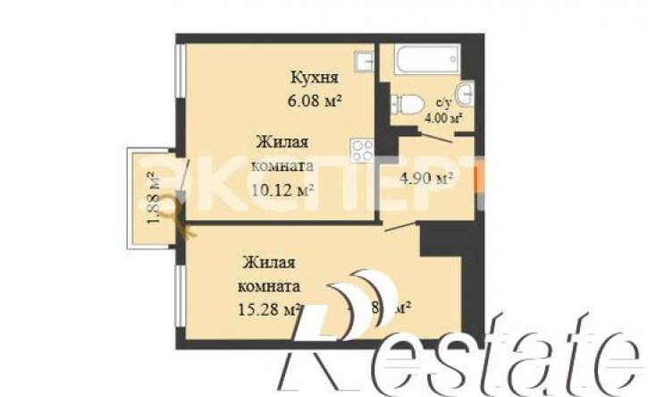 1-комн квартира улица Нансена, 109/3,  д. 109/3