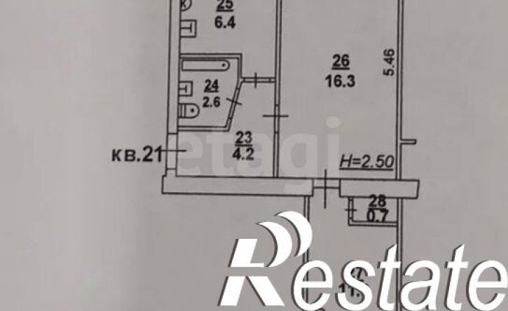 2-комн квартира проспект Сельмаш, 7А,  д. 7А